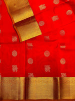 Red and Orange Pure Kanchipuram Silk saree - PPSILK17