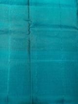 Orange and blue pure Kanchipuram Silk saree - PPSILK31