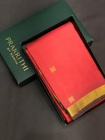 Peach pure Kanchipuram soft Silk saree - PPSILK27