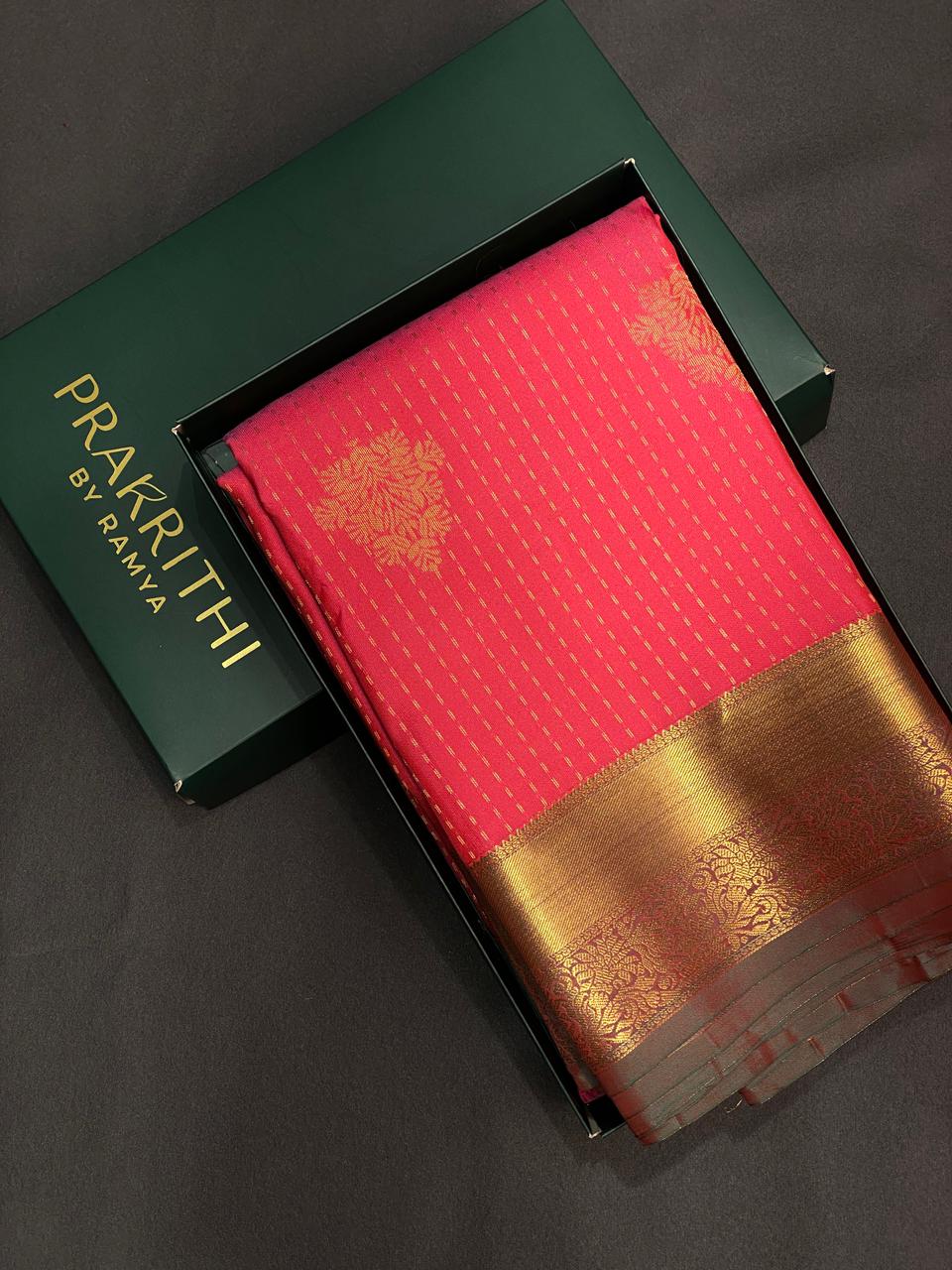 Magenta pure Kanchipuram Silk saree - PPSILK29