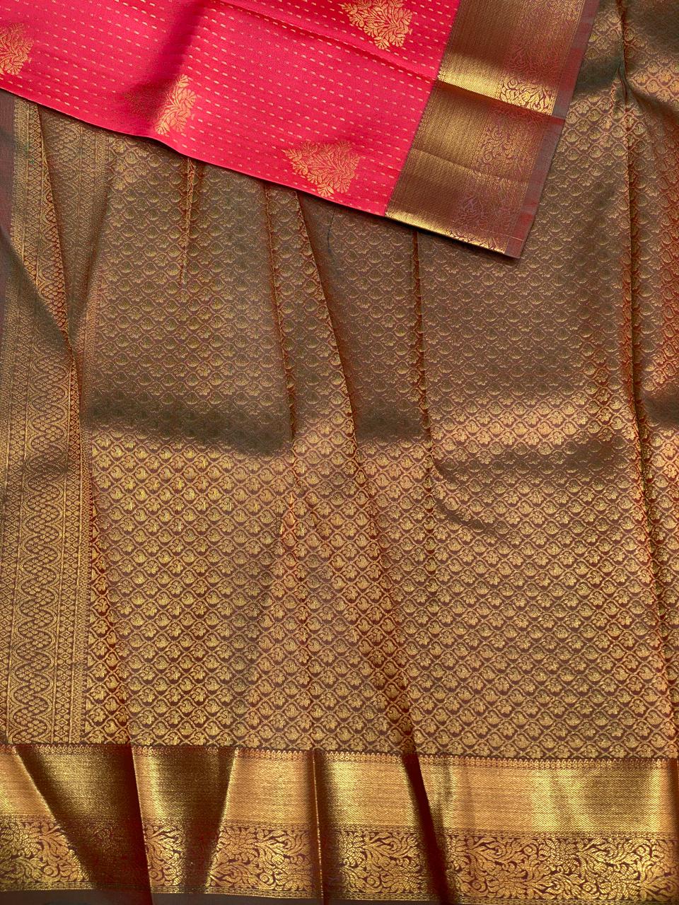 Magenta pure Kanchipuram Silk saree - PPSILK29