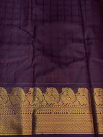 Red and purple silk saree- PSSR28