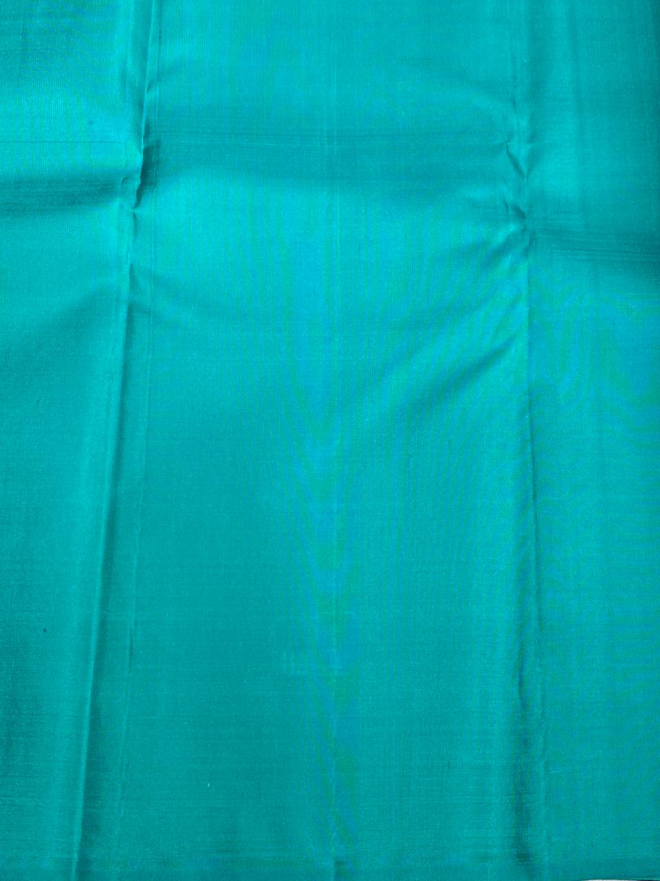 Dark maroon and Turquoise Pure Kanchipuram Silk saree - PPSILK55