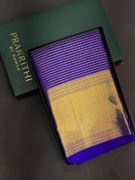 Classic blue vintage Kanchipuram silk saree- PPSILK60