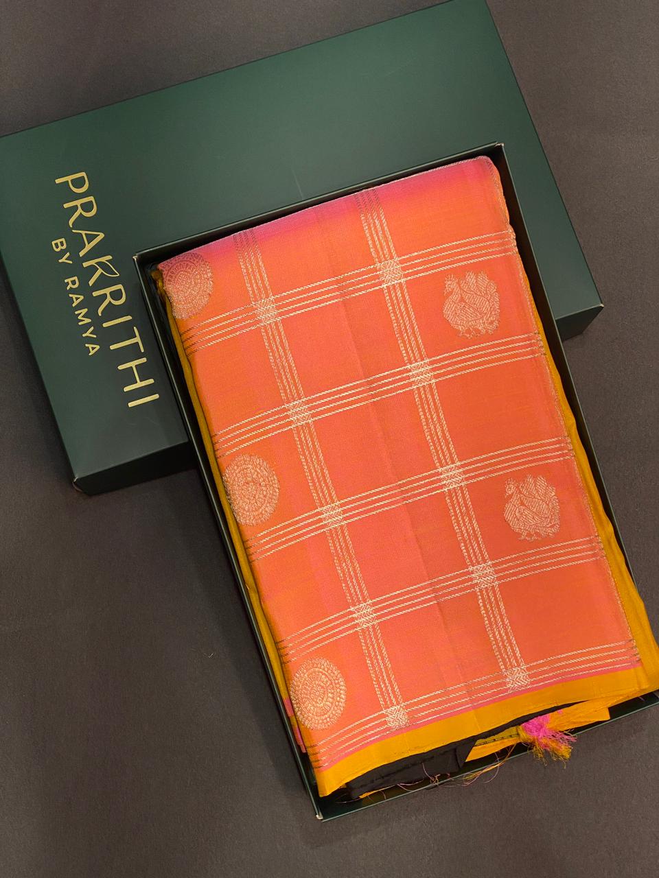 Classic vintage Kanchipuram silk saree- PPSILK61