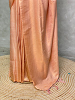 Light peach semi banarasi Saree -PBL17