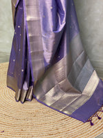 Lavender pure Tissue Banarasi silk saree - PSB0K