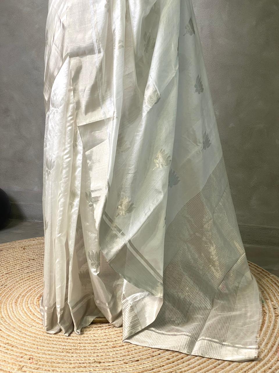 Pure Silk Chanderi saree- PCS1