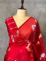 Pure Banarasi kora organza saree- PBOR