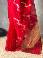 Pure Banarasi kora organza saree- PBOR