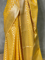 Yellow Banarasi saree- PBS2
