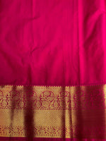 Pastal peach and Magenta silk saree- PSSR33