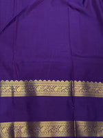 Sandal and violet silk saree- PSSR38