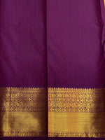 Yellow and Violet silk saree- PSSR43