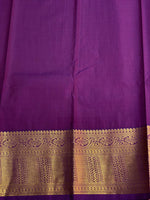 Red and violet silk saree- PSSR48