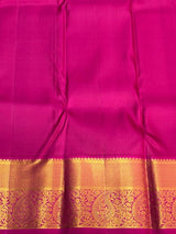 Green and rani pink Pure Kanchipuram Silk saree - PPURE3