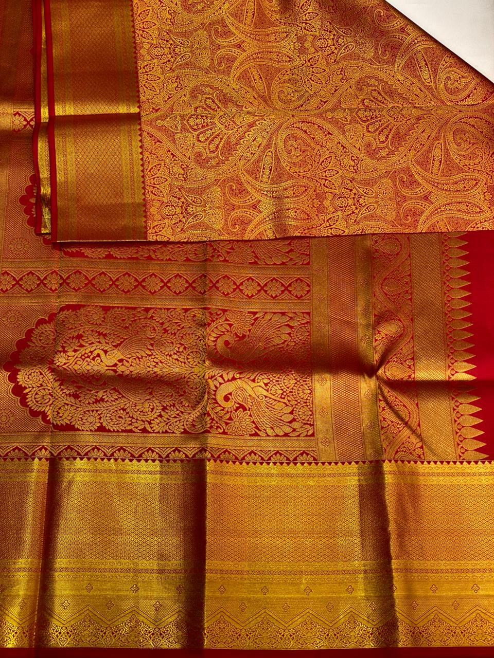 Red Pure Kanchipuram Silk saree - PPURE4