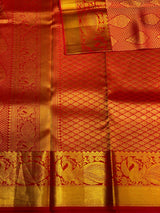 Red Pure Kanchipuram Silk saree - PPURE7