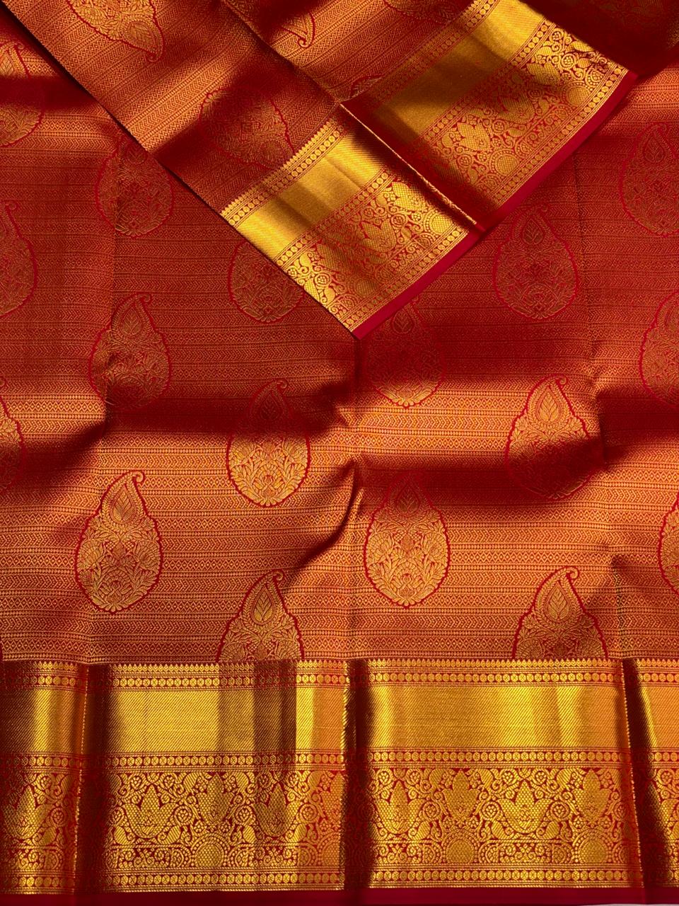Red Pure Kanchipuram Silk saree - PPURE8