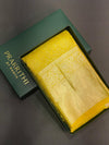 Golden Yellow Pure Kanchipuram Silk saree - PPURE11
