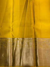 Golden Yellow Pure Kanchipuram Silk saree - PPURE11