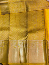 Golden Yellow Pure Kanchipuram Silk saree - PPURE11