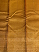 Mustard yellow Pure Brocade Kanchipuram Silk saree - PPURE12