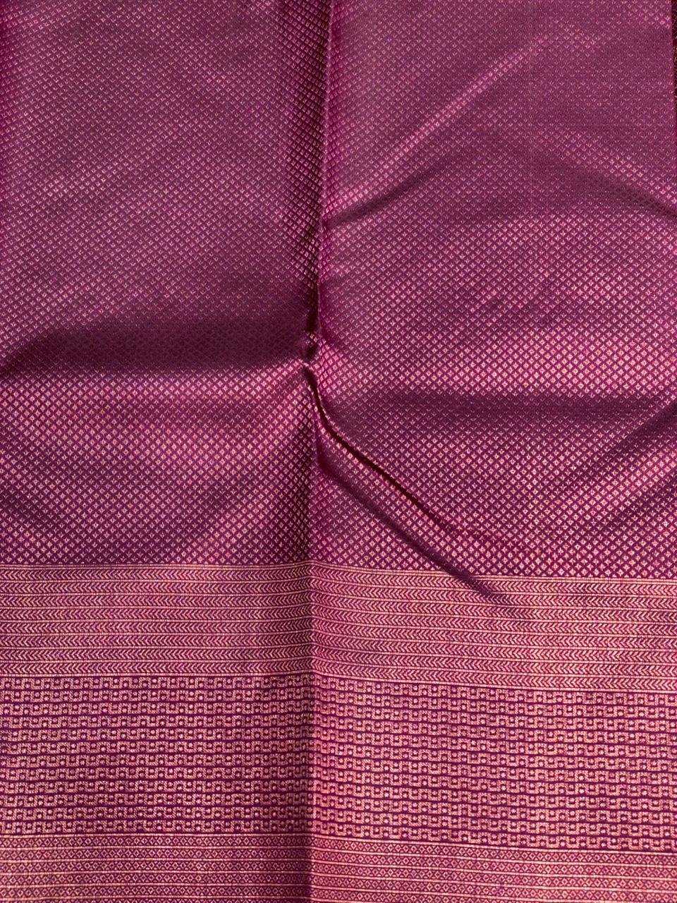 Deep wine Pure Kanchipuram Silk saree - PPURE18