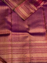 Deep wine Pure Kanchipuram Silk saree - PPURE19