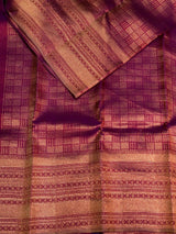 Deep wine Pure Kanchipuram Silk saree - PPURE19