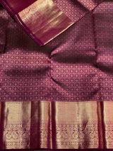 Deep wine Pure Kanchipuram Silk saree - PPURE25
