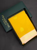 Yellow and pink silk saree- PSSR100
