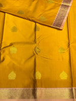 Yellow and pink silk saree- PSSR100