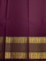 Red and Brown silk saree- PSSR124