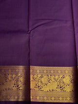 Red and Violet silk saree- PSSR139