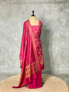 Magenta Chiniya Silk unstitched salwar set: PBRUS4C