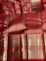 Maroon Pure Kanchipuram Silk saree - PPURE26