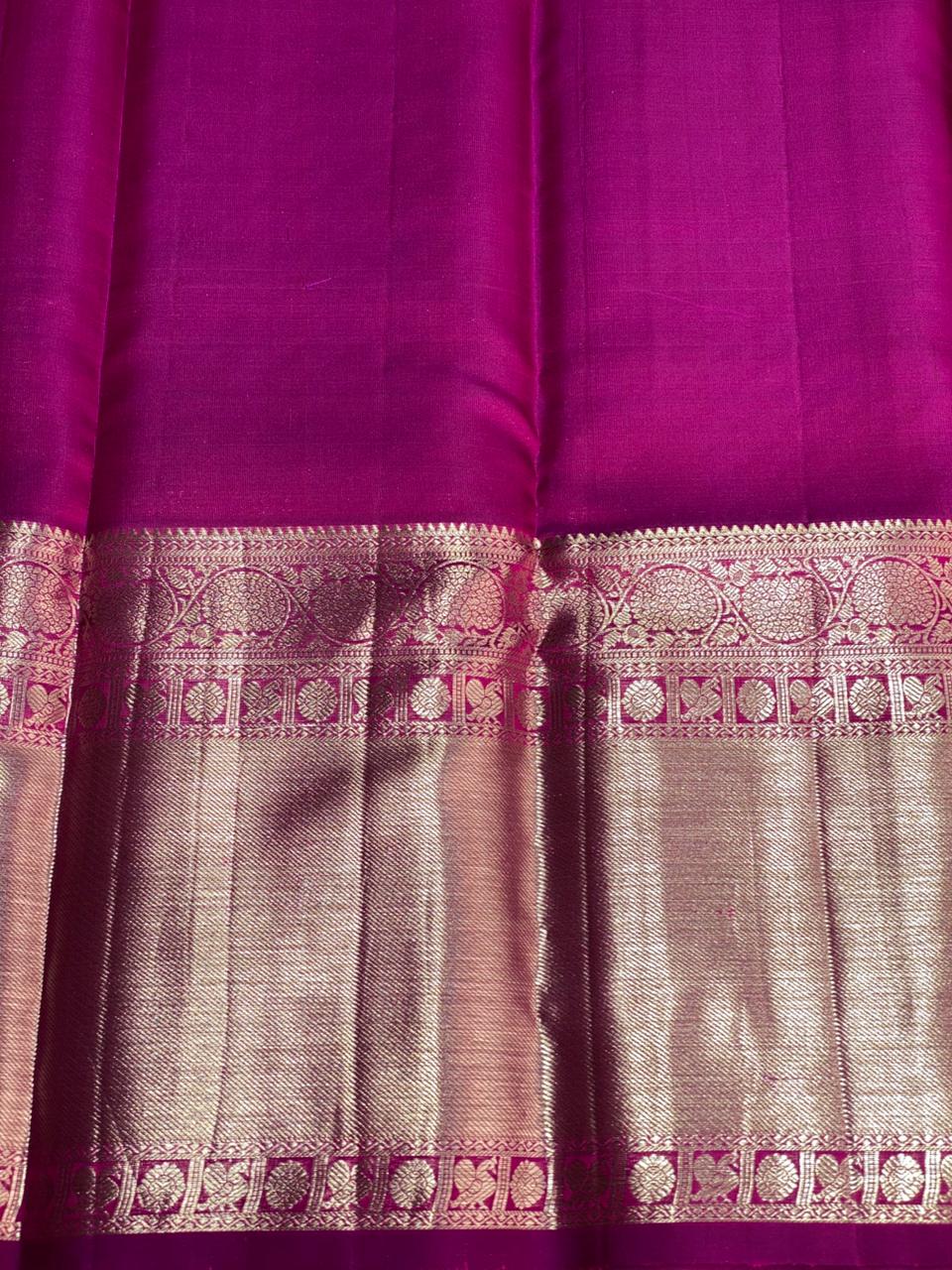 Magenta Pure Kanchipuram Silk saree - PPURE33