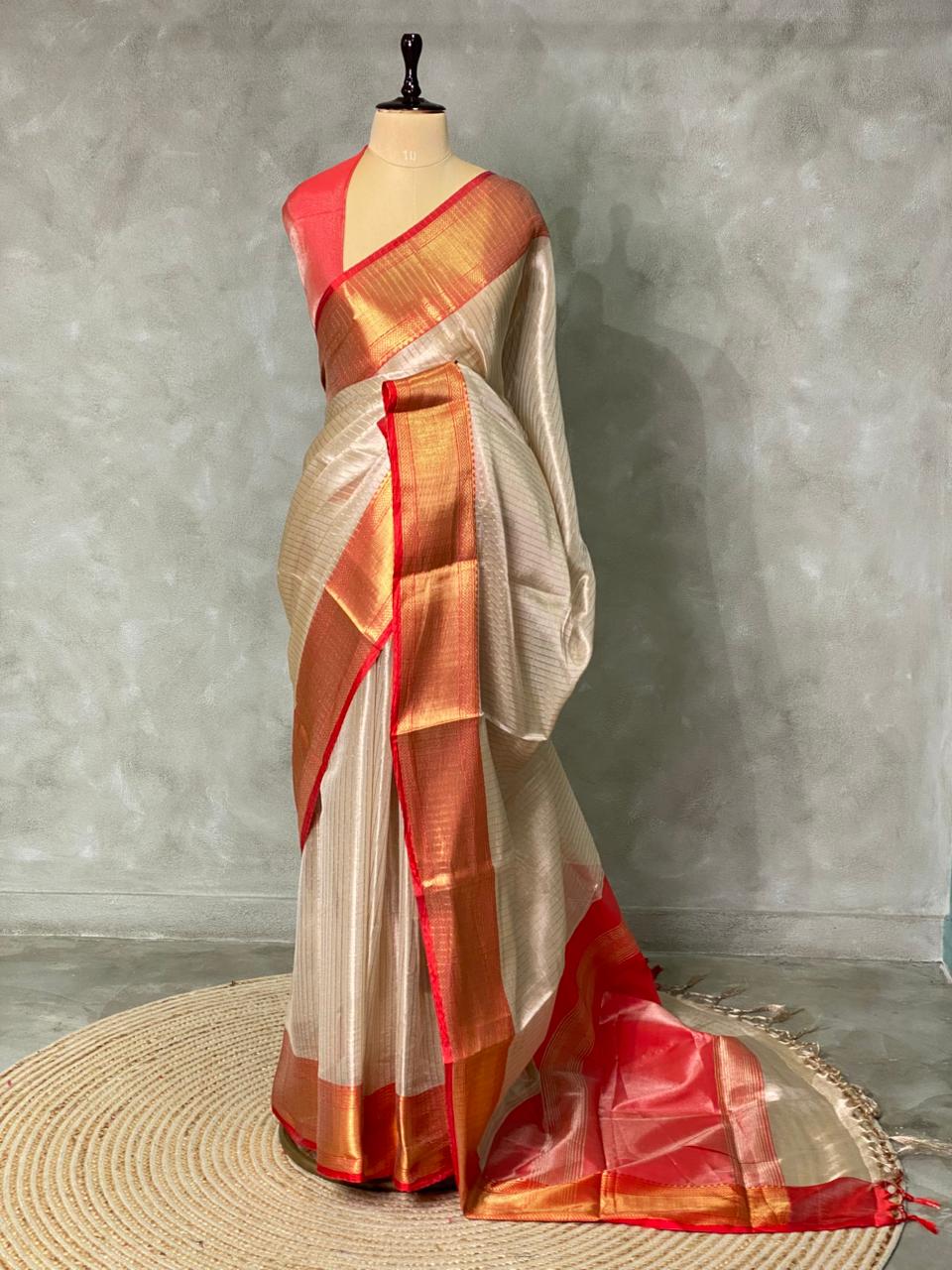 Tissue Banarasi silk saree- MPS10