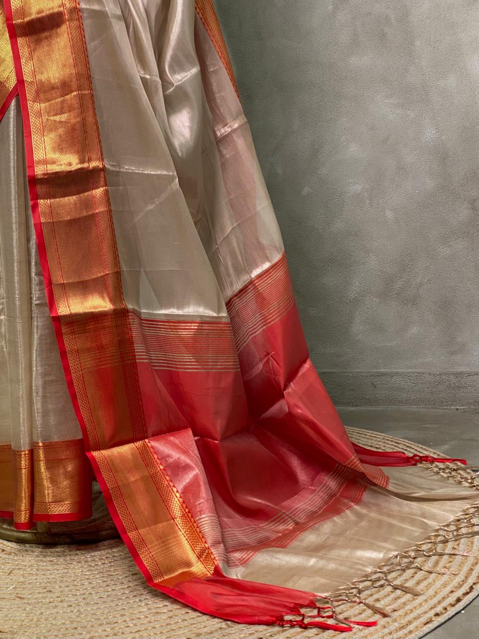 Tissue Banarasi silk saree- MPS10A