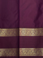 Magenta and purple silk saree- PSSR156