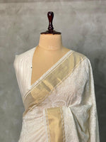 OffwhiteBanarasi silk saree- MPS13