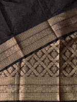 Black brocade Banarasi silk saree- MPSBRO3