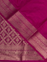 Magenta brocade Banarasi silk saree- MPSBRO5