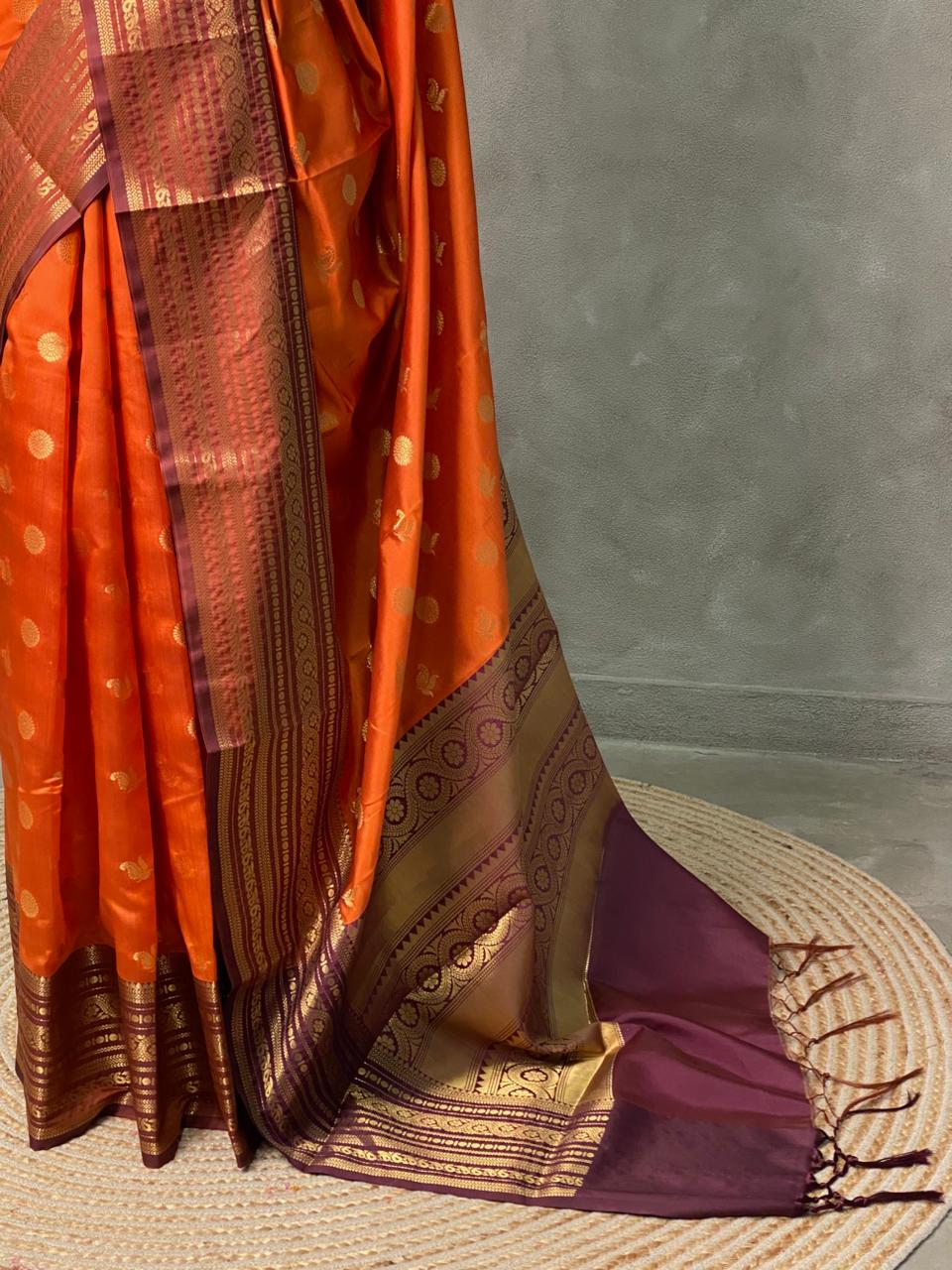 Soft semi Banarasi saree - MPS8OB
