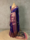 Royal Blue Banarasi saree -BSP3