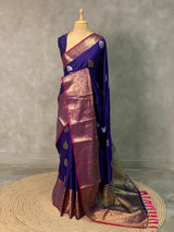 Royal Blue Banarasi saree -BSP3