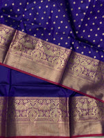 Royal Blue Banarasi saree -BSP4