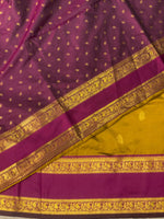 Olive Green and Purple Banarasi saree -BSP7B