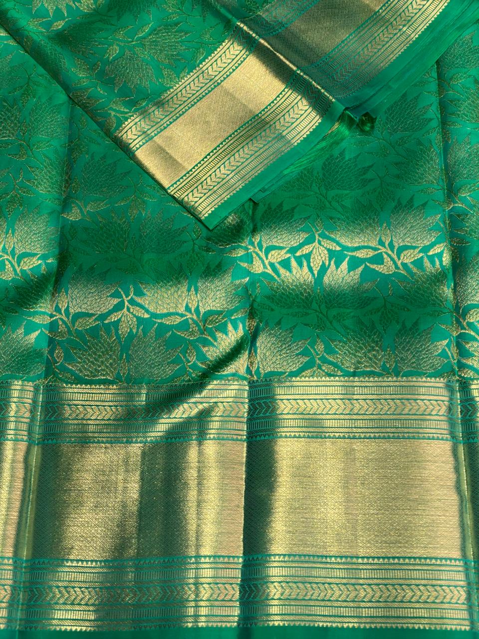 Pastal green Pure Kanchipuram Silk saree - PPURE37